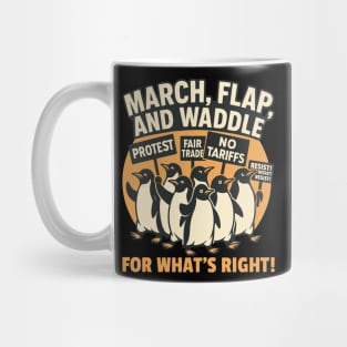 Penguins Against Tariffs Memes Mug